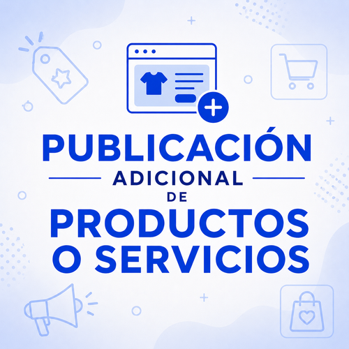 Publicación adicional de productos.📦