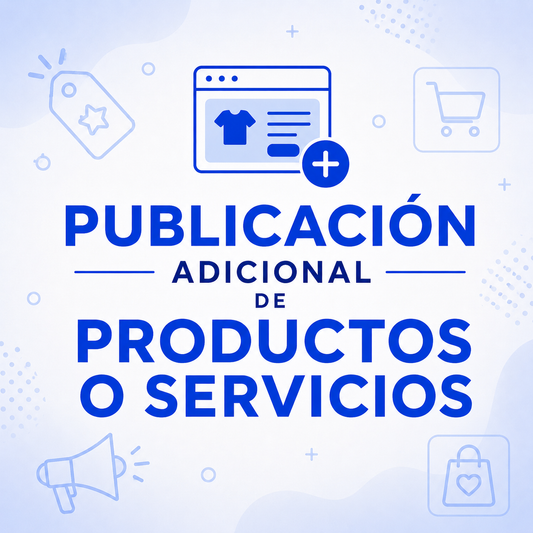 Publicación adicional de productos.📦